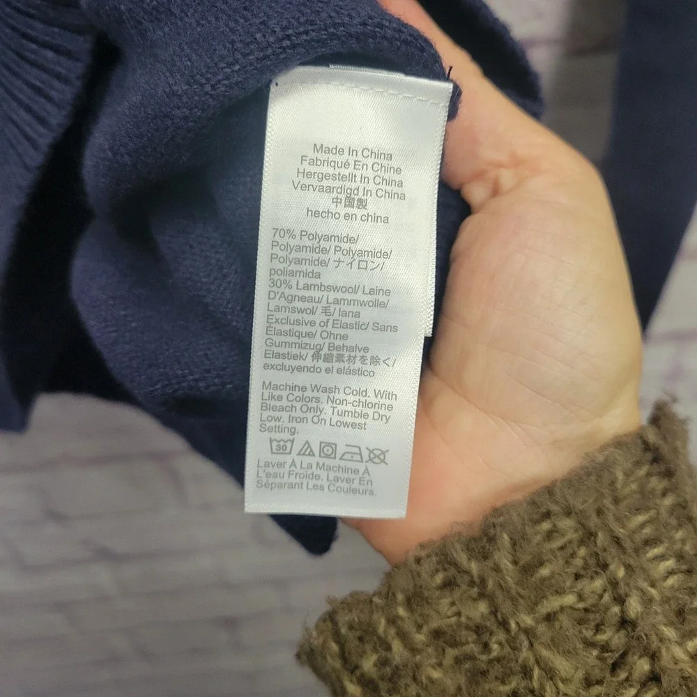 NEW J Crew Lambswool Blend Crewneck Sweater Mens XL‎ Pullover Preppy Cozy Travel
